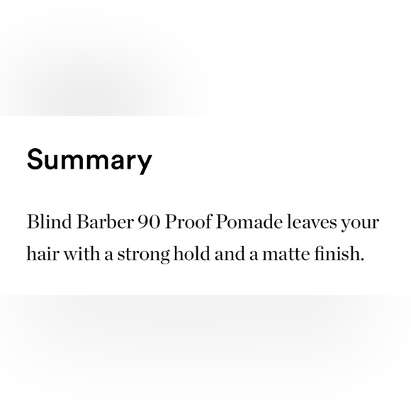 🦋Blind Barber 90 Proof Strong-Hold Pomade, NEW (AB1) - Picture 4 of 6